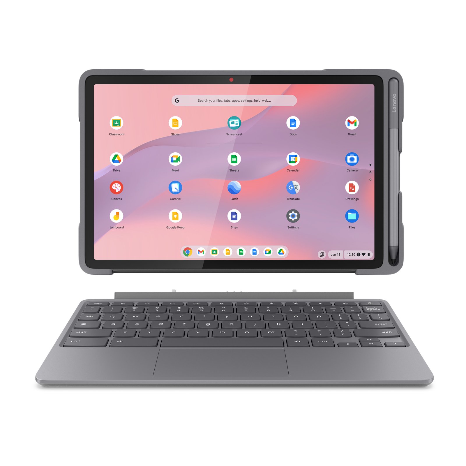 Lenovo Chromebook Duet EDU G2 MediaTek Kompanio 64 GB 27.8 cm (10.9") 4 Wi-Fi 6 (802.11ax) Grey 83HJ0002UB