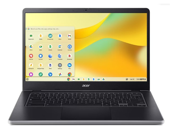 Acer Chromebook C936-C1DM Intel® N N100 35.6 cm (14") Full HD 8 GB LPDDR5-SDRAM 64 Flash Wi-Fi 6E NX.KNJAA.002
