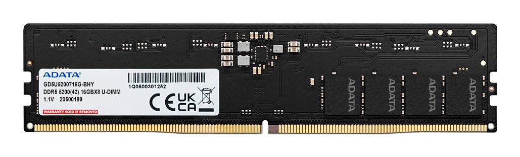 ADATA TECHNOLOGY LA Gold memory module 16 GB 1 x DDR5 5200 MT/s 288-pin DIMM GD5U5200716G-BHY
