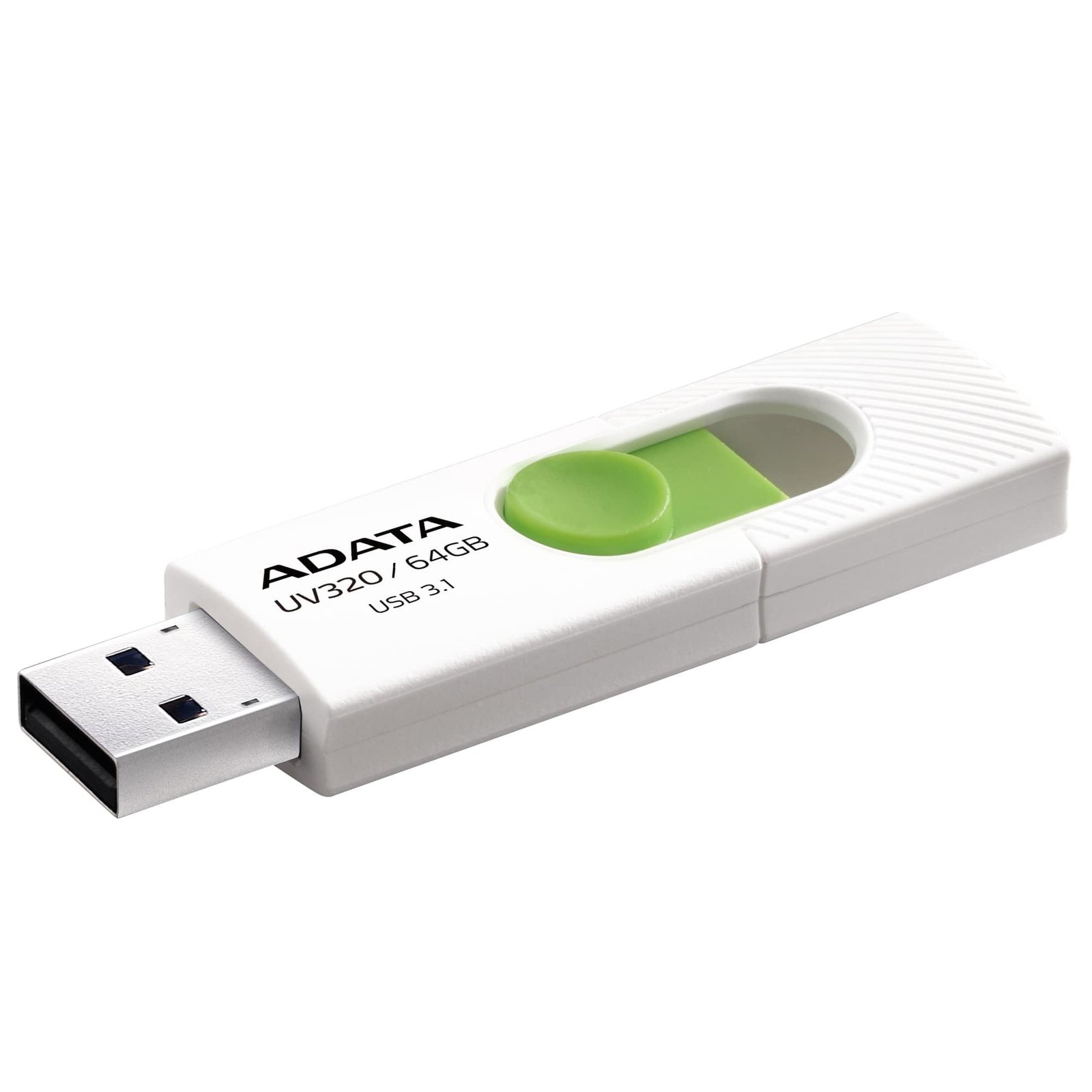 ADATA TECHNOLOGY LA UV320 USB flash drive 64 GB Type-A 3.2 Gen 1 (3.1 Green, White AUV320-64G-RWHGN