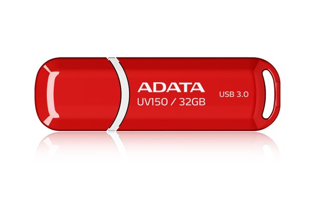 ADATA TECHNOLOGY LA 32GB DashDrive UV150 USB flash drive Type-A 3.2 Gen 1 (3.1 Red AUV150-32G-RRD