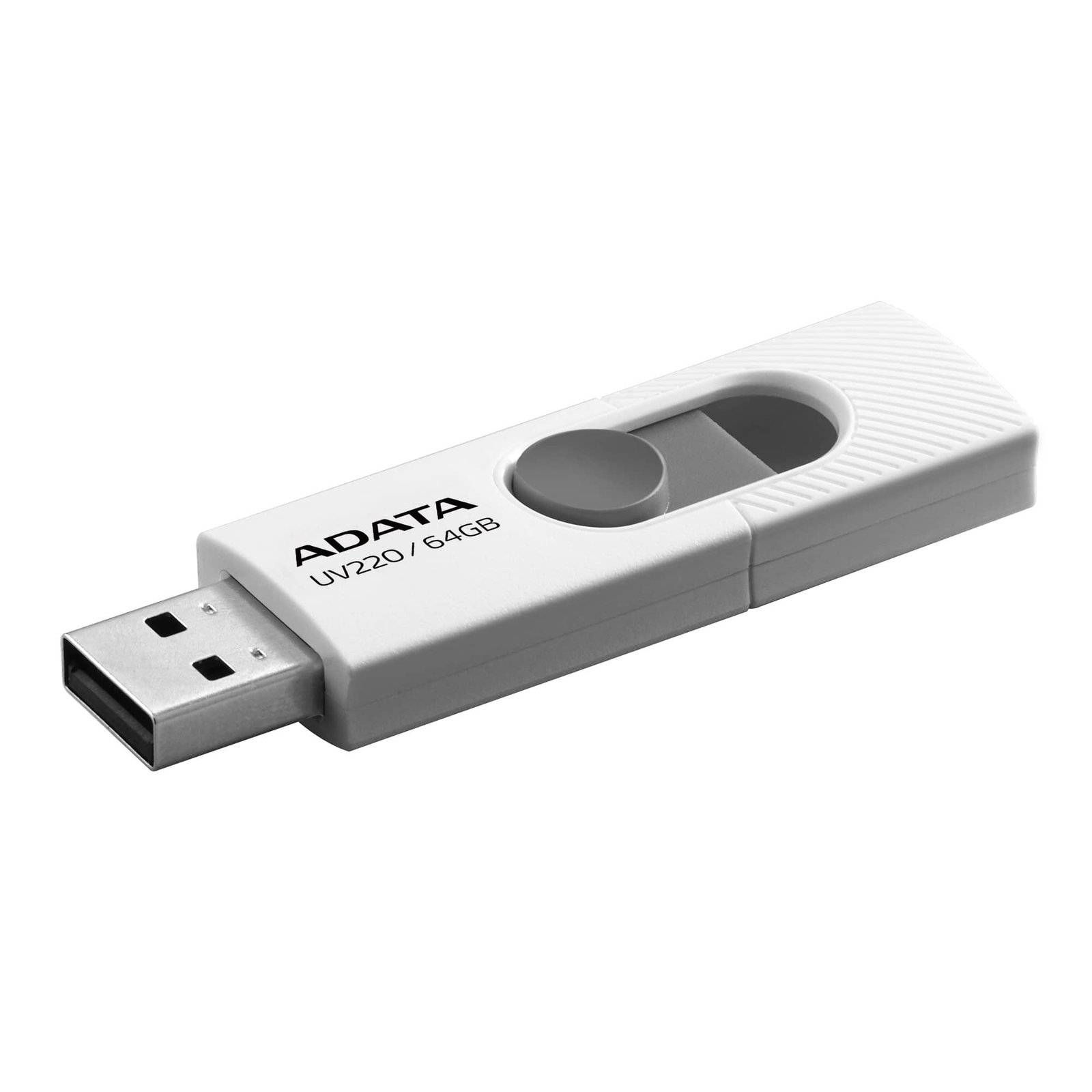 ADATA TECHNOLOGY LA UV220 USB flash drive 64 GB Type-A 2.0 Grey, White AUV220-64G-RWHGY