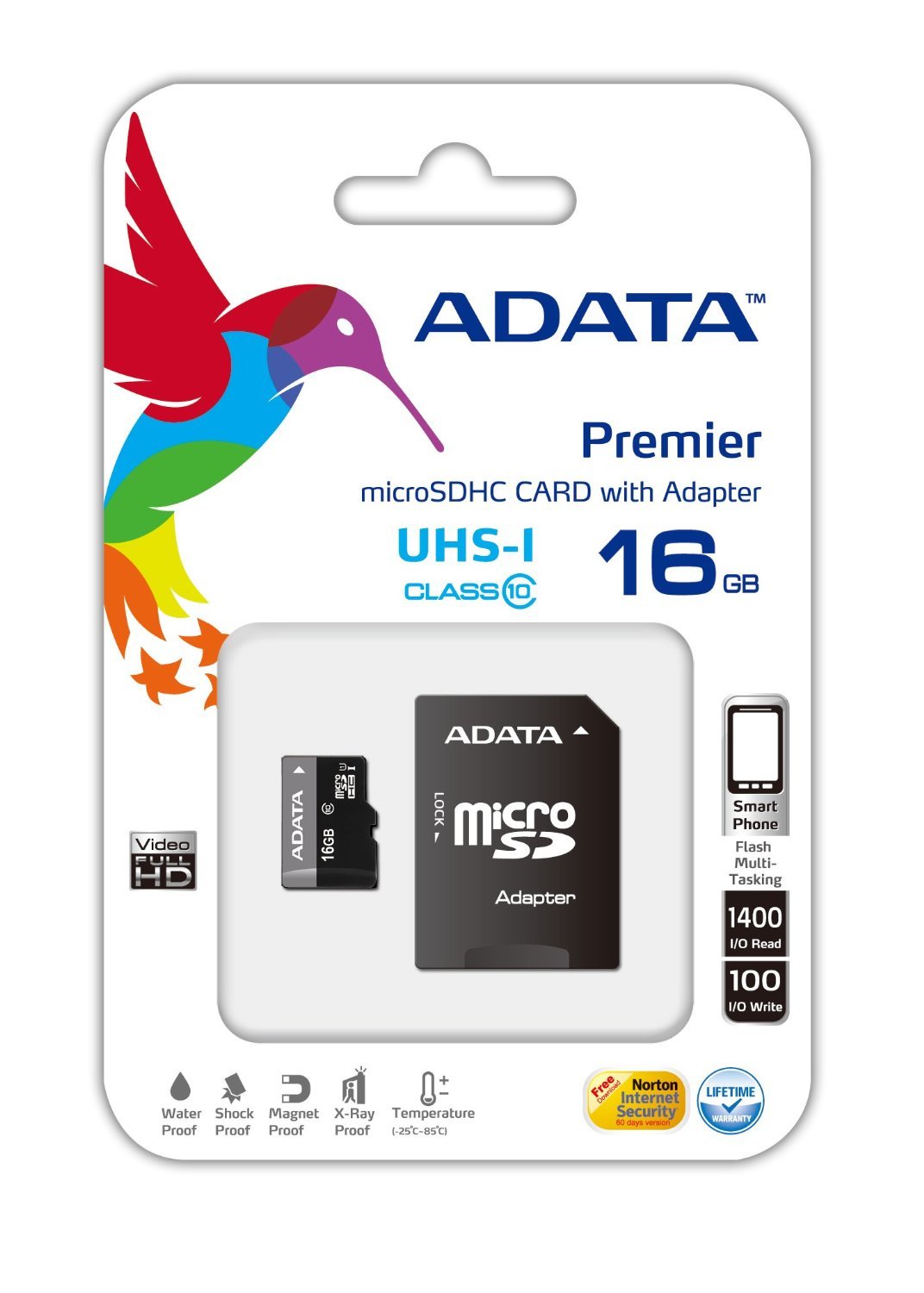 ADATA TECHNOLOGY LA Premier microSDHC UHS-I U1 Class10 16GB AUSDH16GUICL10-RA1