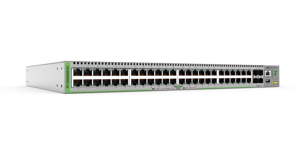 Allied Telesis GS980M Managed L3 Gigabit Ethernet (10/100/1000) 1U Grey AT-GS980M/52-10