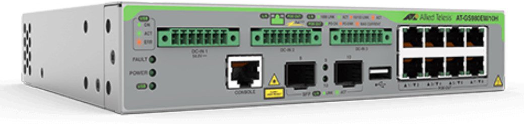 Allied Telesis AT-GS980EM/10H Managed L3 Gigabit Ethernet (10/100/1000) Power over (PoE) 1U Grey