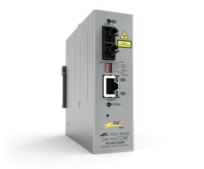 Allied Telesis AT-IMC2000TP/SC-980 network media converter 1000 Mbit/s 850 nm Multi-mode Grey