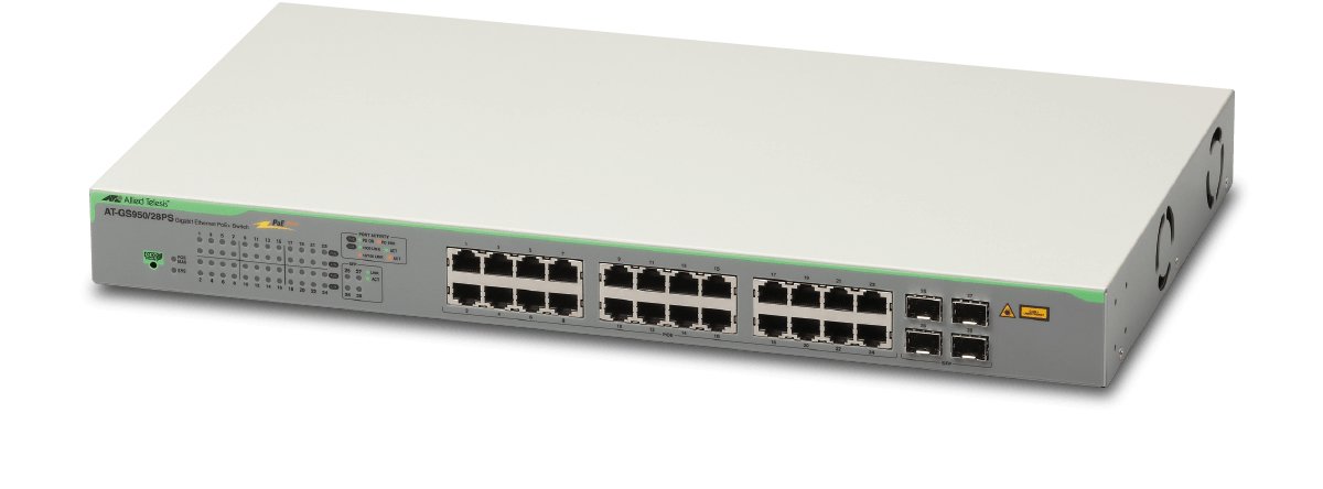 Allied Telesis AT-GS950/28PS-10 Managed Gigabit Ethernet (10/100/1000) Power over (PoE) 1U Grey AT-GS950/28PS V2-10