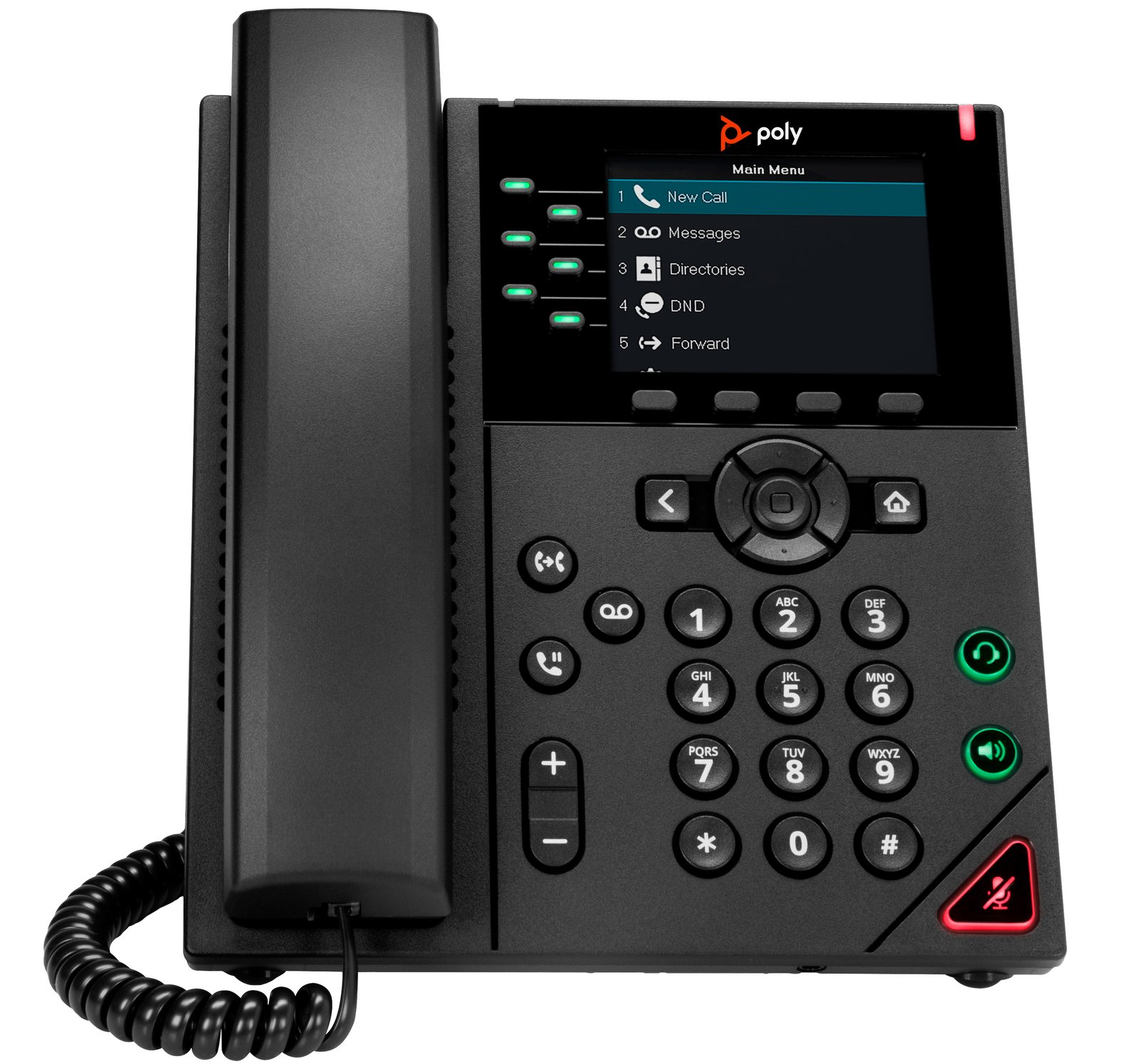 HPI POLY HP VVX 350 6-Line IP Phone and PoE-enabled GSA/TAA 89B71AA#ABA