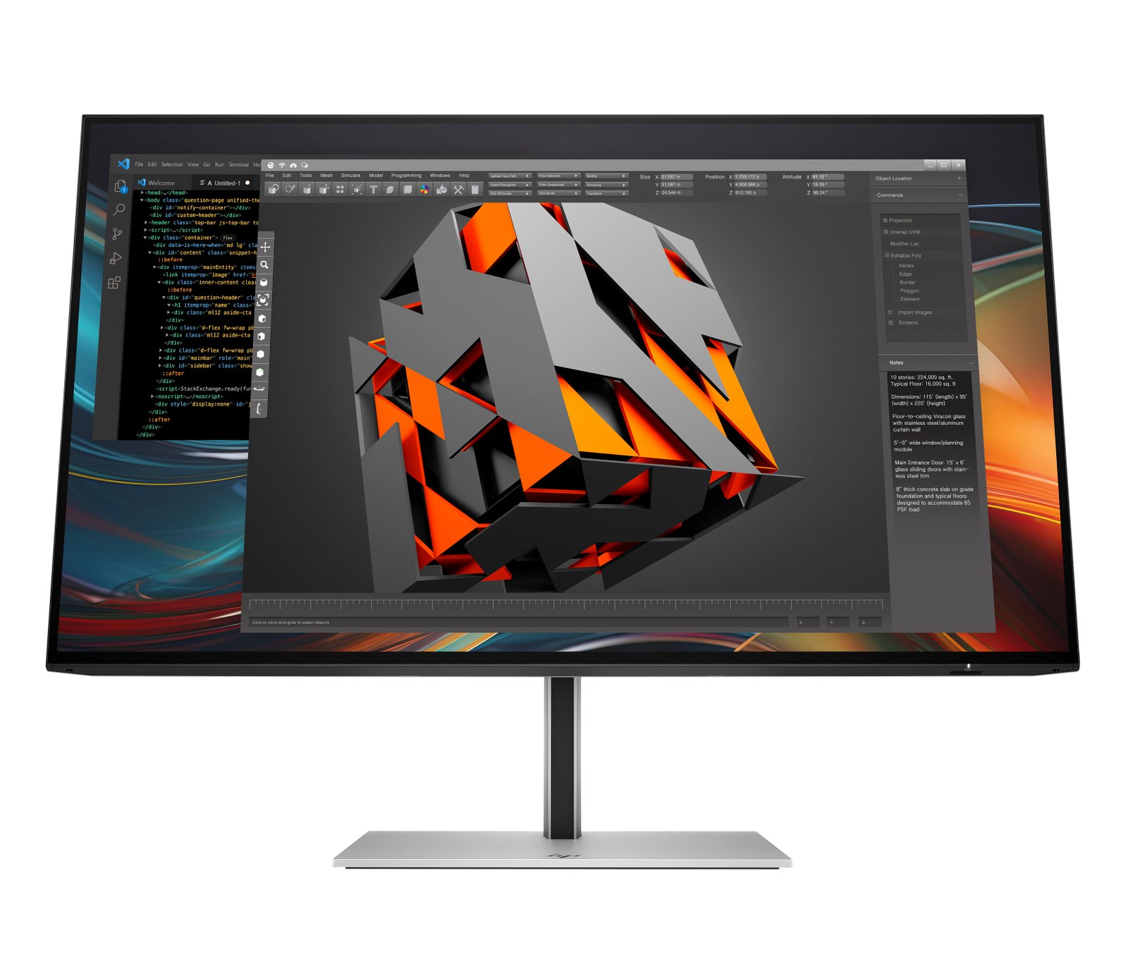 HP Series 7 Pro 23.8 inch FHD Monitor - 724pf 8X530AA#ABA
