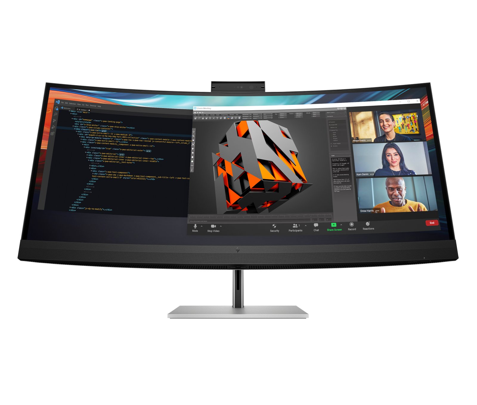 HP Series 7 Pro 39.7 inch 5K2K Conferencing Monitor-740pm 8Y2R2AA#ABA