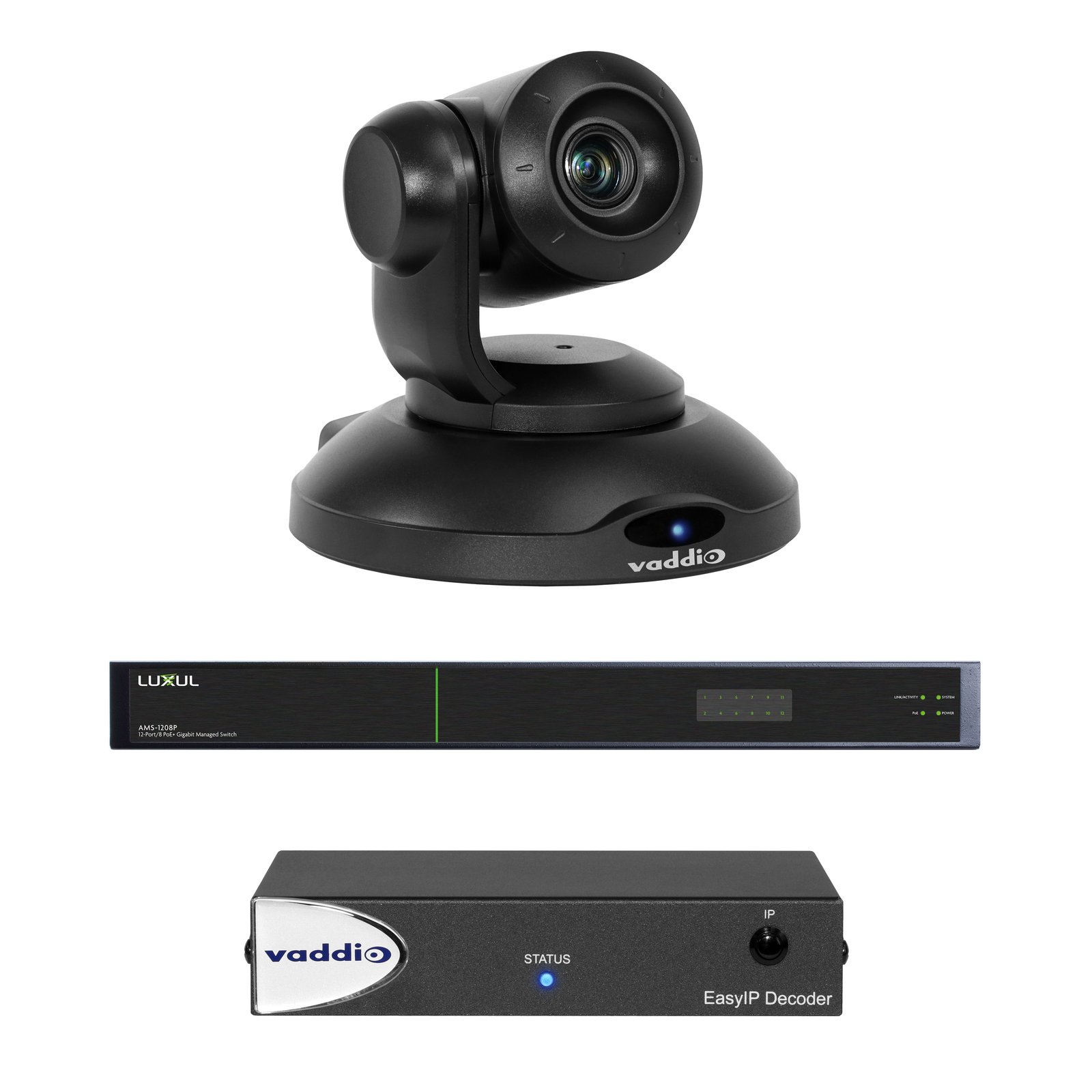 Vaddio EasyIP 10 Base Kit with Professional IP PTZ Camera 999-30201-000
