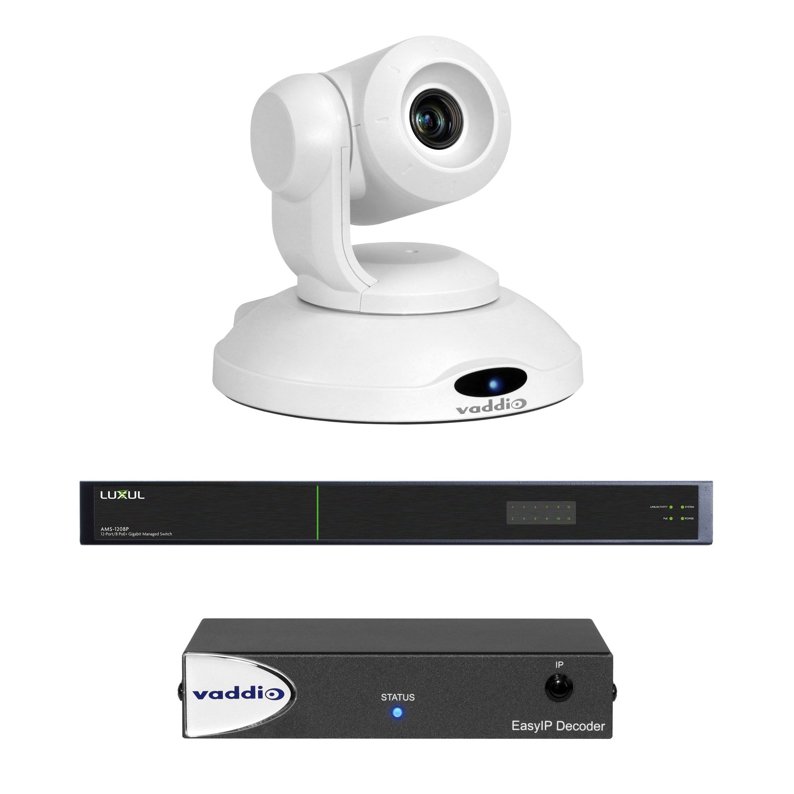 Vaddio EasyIP 10 Base Kit with Professional IP PTZ Camera 999-30201-000W