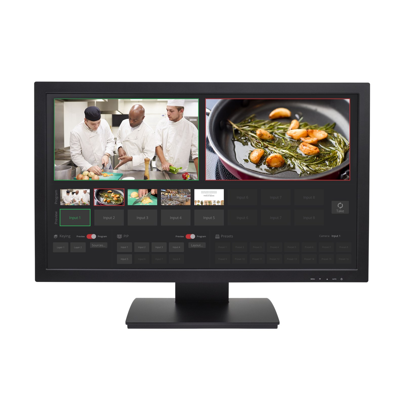 Vaddio TeleTouch 27 Inch USB Touch-Screen Multiviewer 999-80000-027