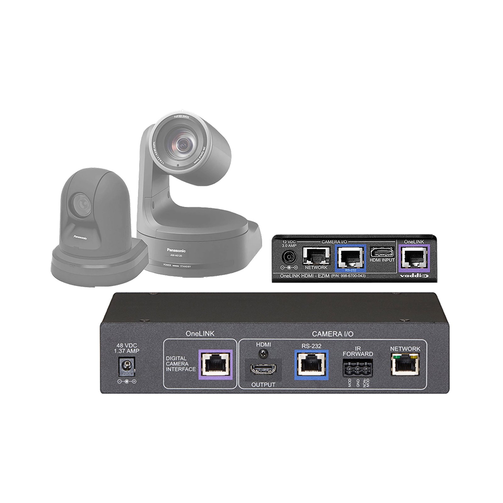 Vaddio OneLINK HDMI Extension for Sony and Panasonic HE-Series Cameras 999-9530-000
