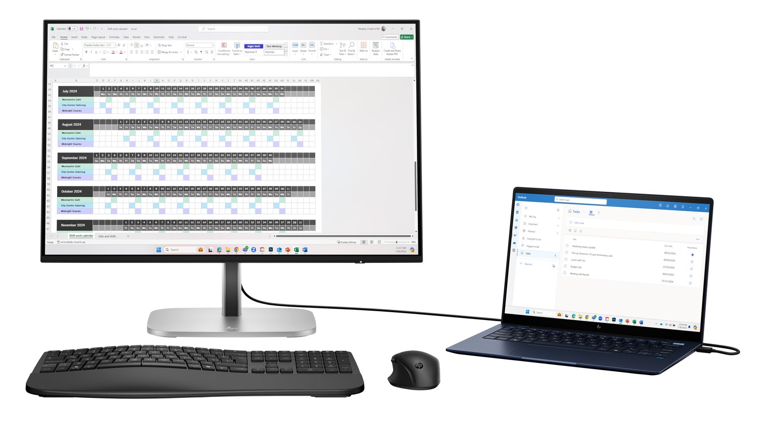 HP Series 5 Pro 24 inch WUXGA Monitor - 524pn 9D9A7AA#ABA
