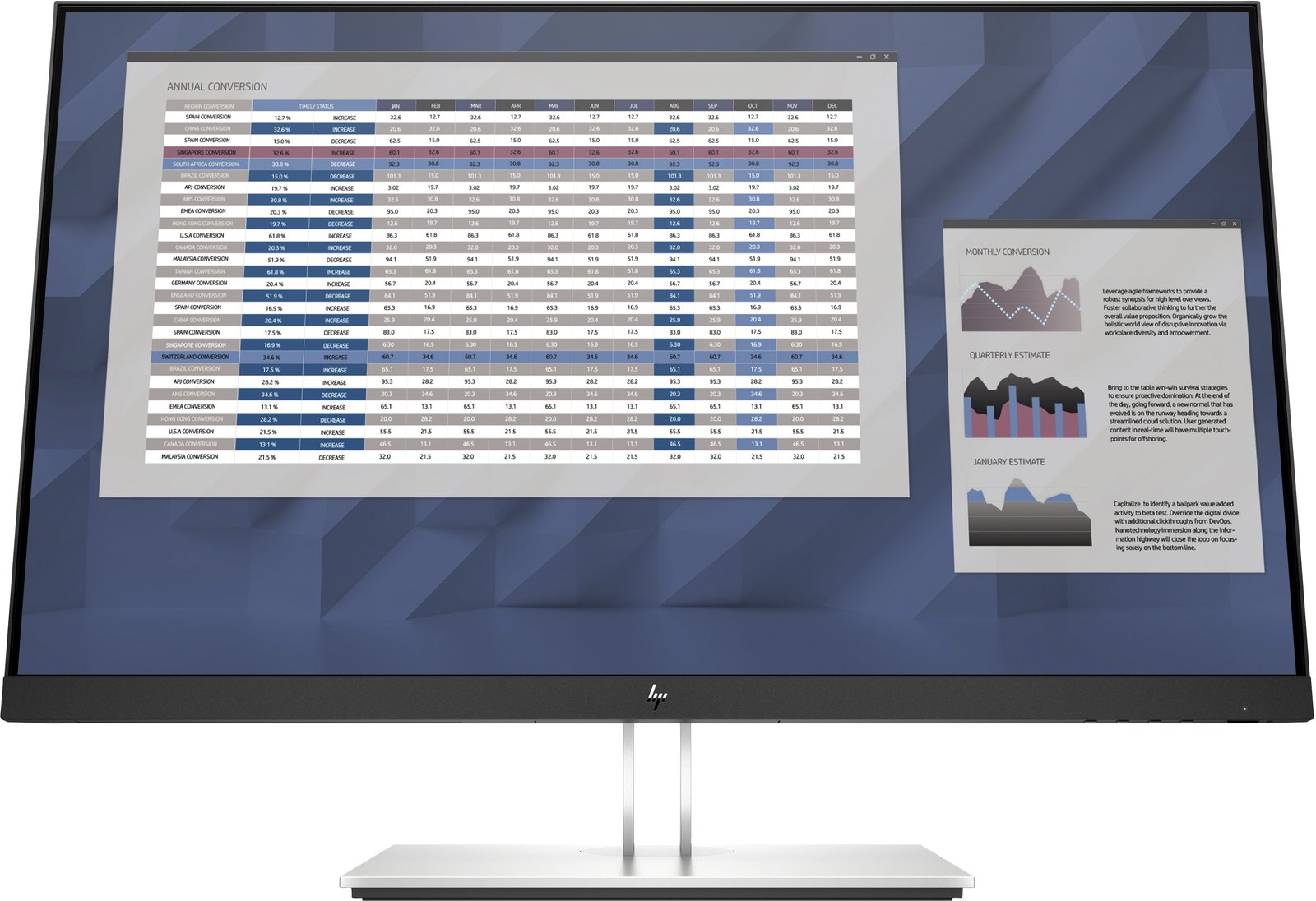 HP E-Series E27 G4 computer monitor 68.6 cm (27") 1920 x 1080 pixels Full HD LED Black 9VG71AA#ABA