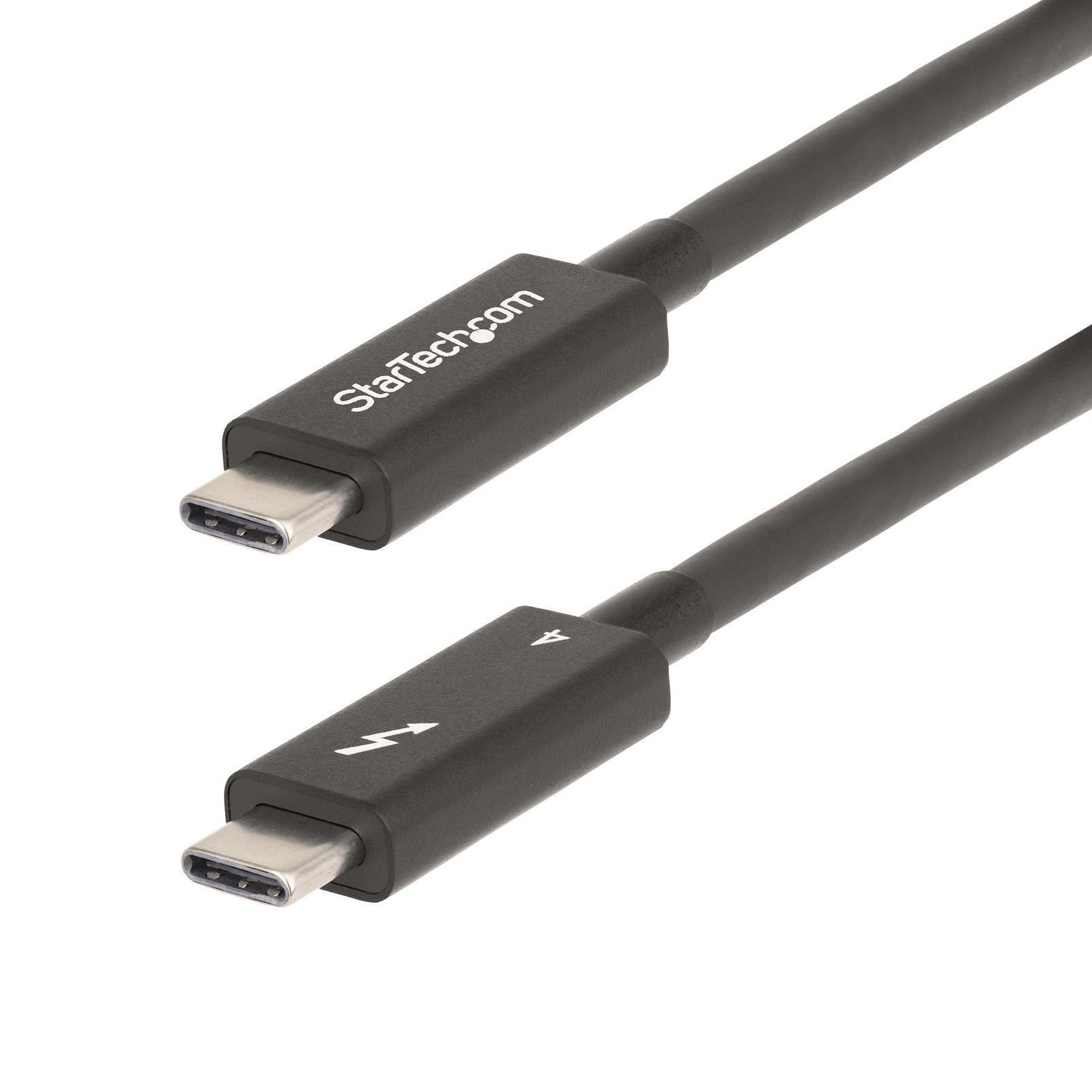 StarTech.com 6.6ft (2m) Active Thunderbolt 4 Cable, 40Gbps, 100W Power Delivery, 4K/8K Video, A40G2MB-TB4-CABLE