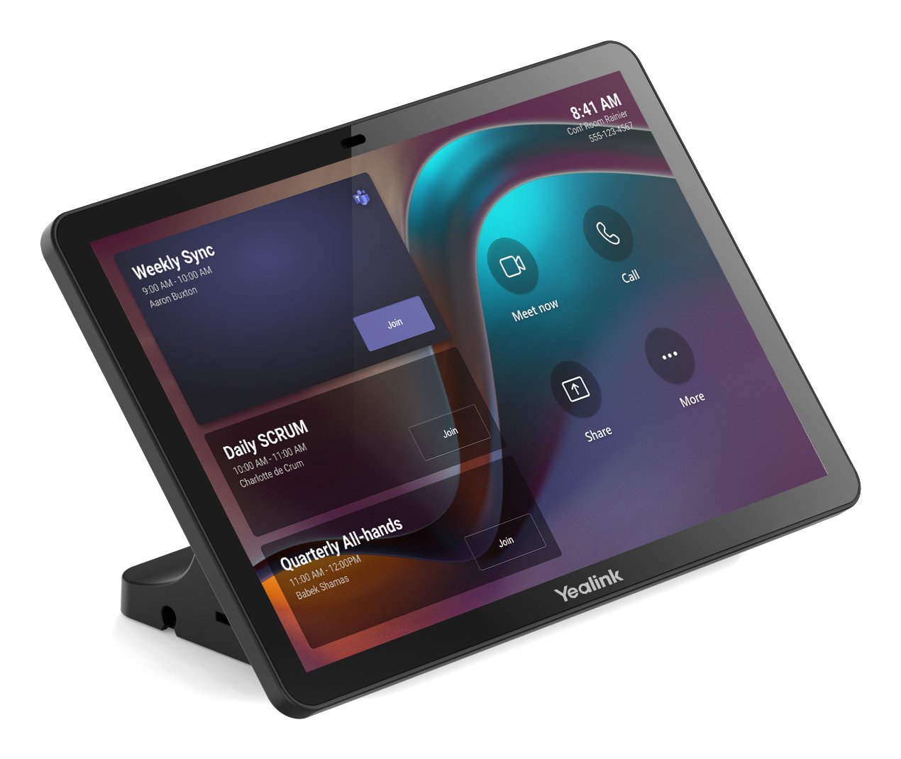 Yealink CTP25 10.1" 1280 x 800 pixels IPS 802.11a, 802.11b, 802.11g, Wi-Fi 4 (802.11n), 5 1303132