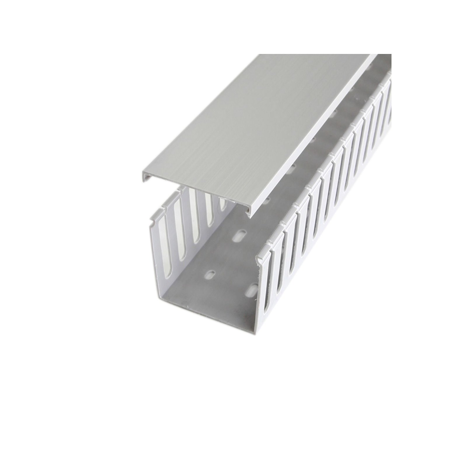 StarTech.com 3x3in Open Slot Wiring Cable Raceway Duct with Cover, Server Rack Management, Cord AD3X3