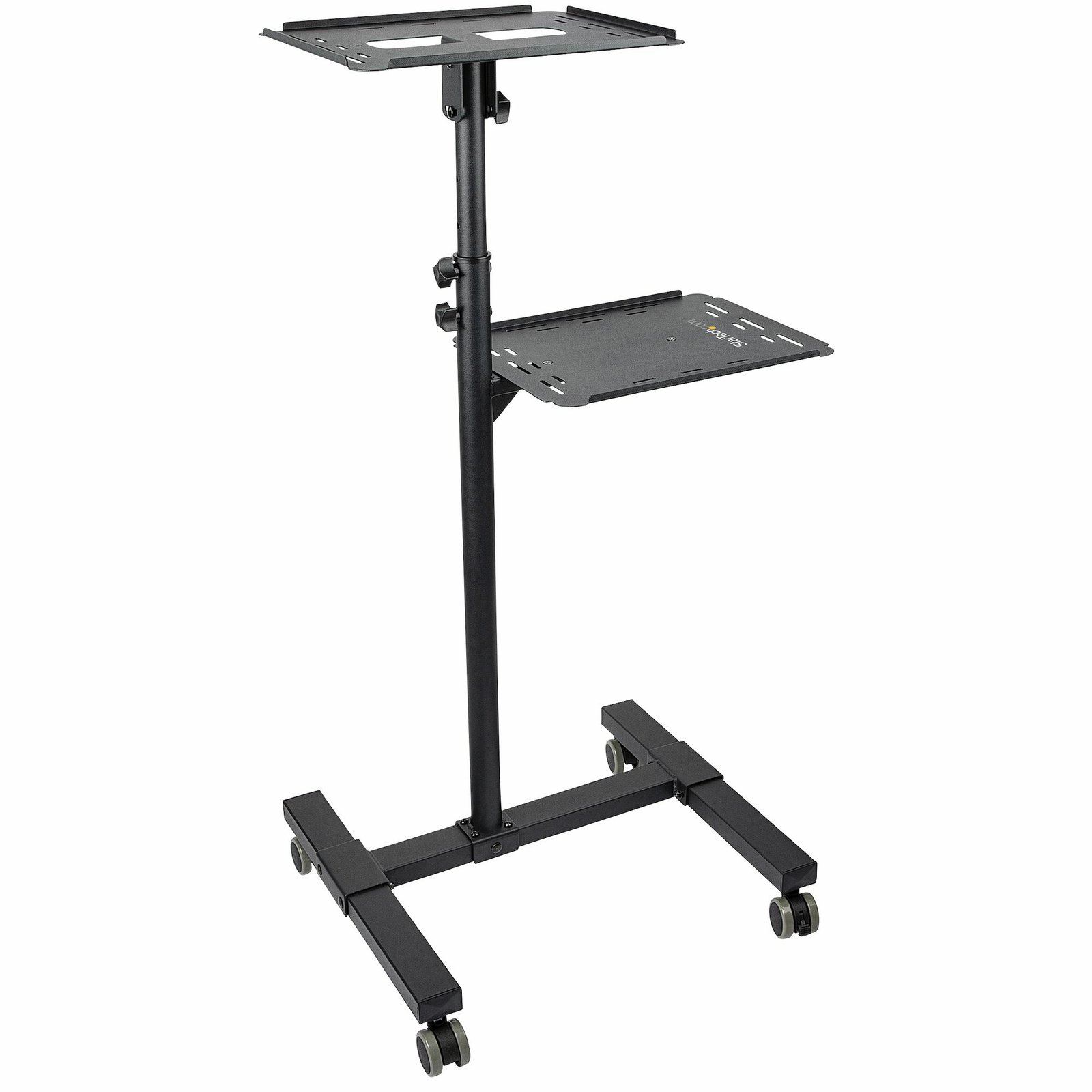 StarTech.com Mobile Projector and Laptop Stand/Cart - Heavy Duty Portable Stand (2 Shelves, hold ADJPROJCART