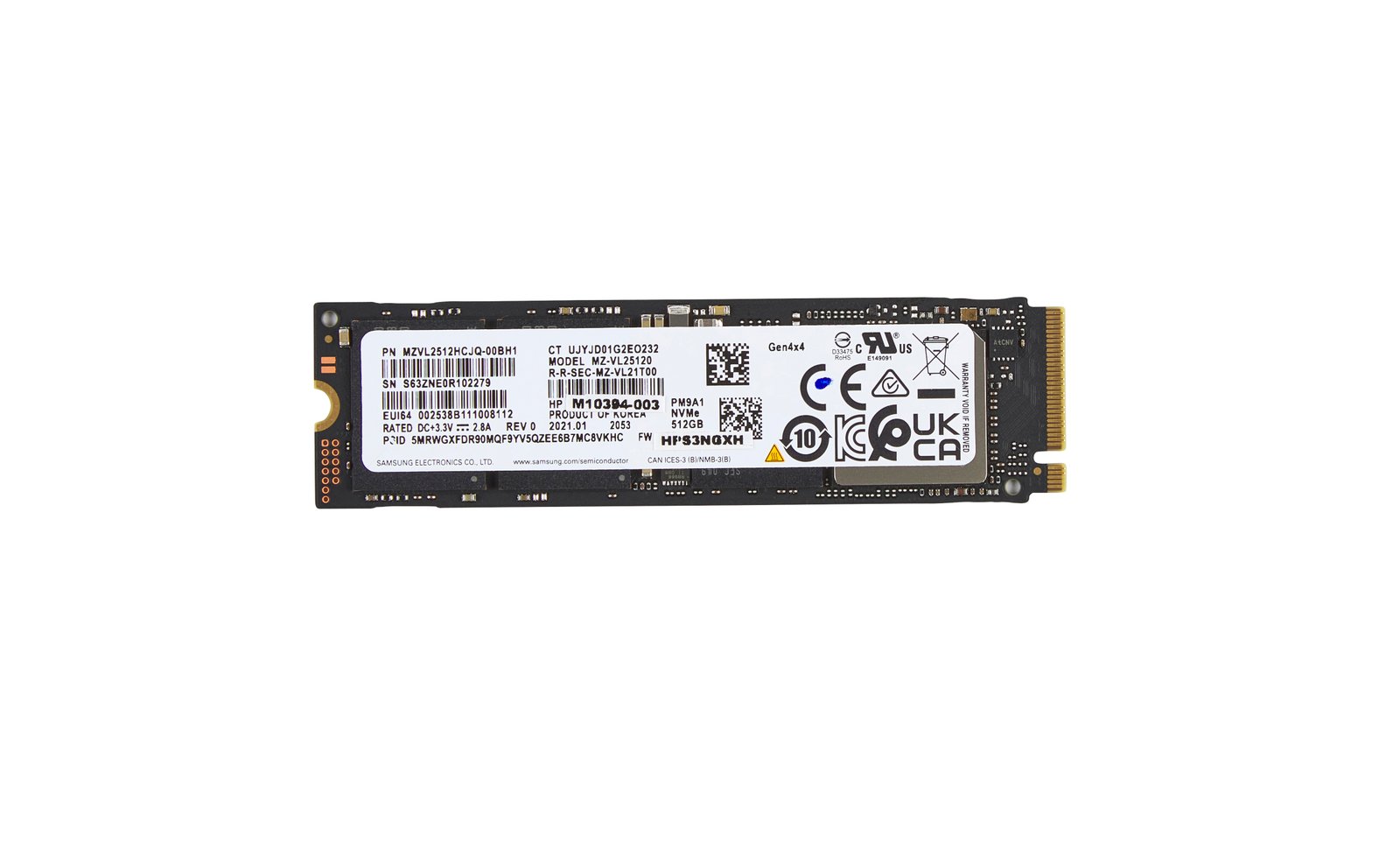 HP 512GB PCIe-4x4 NVMe Solid State Drive AL0M8AA