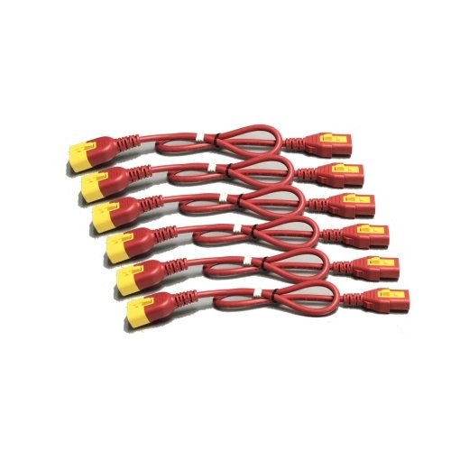 APC by Schneider Electric AP8704S-NAX340 power cable Red 1.2 m C13 coupler C14