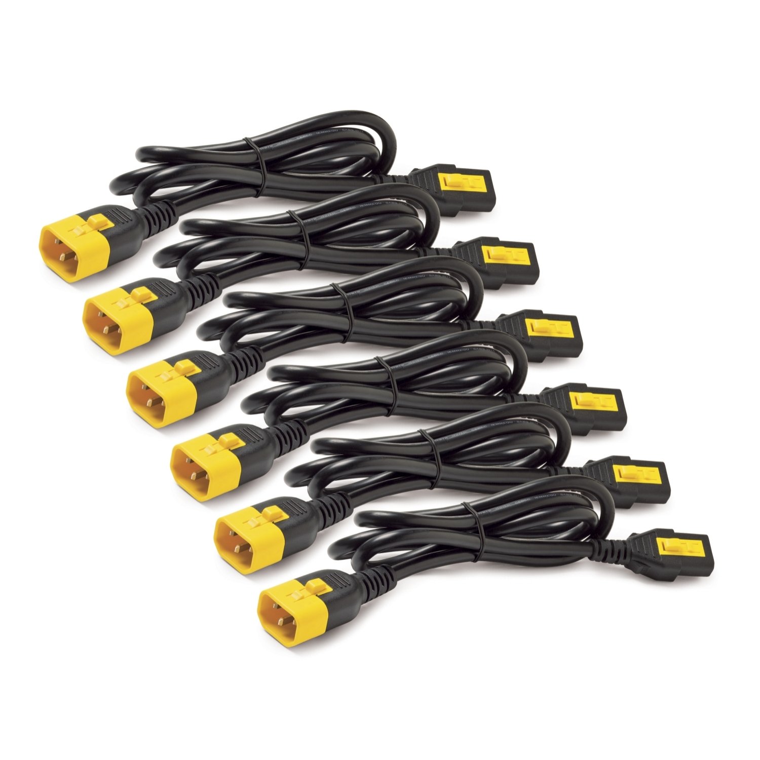 APC by Schneider Electric Power Cord Kit (6 ea), Locking, C13 to C14, 1.8m AP8706S-WW
