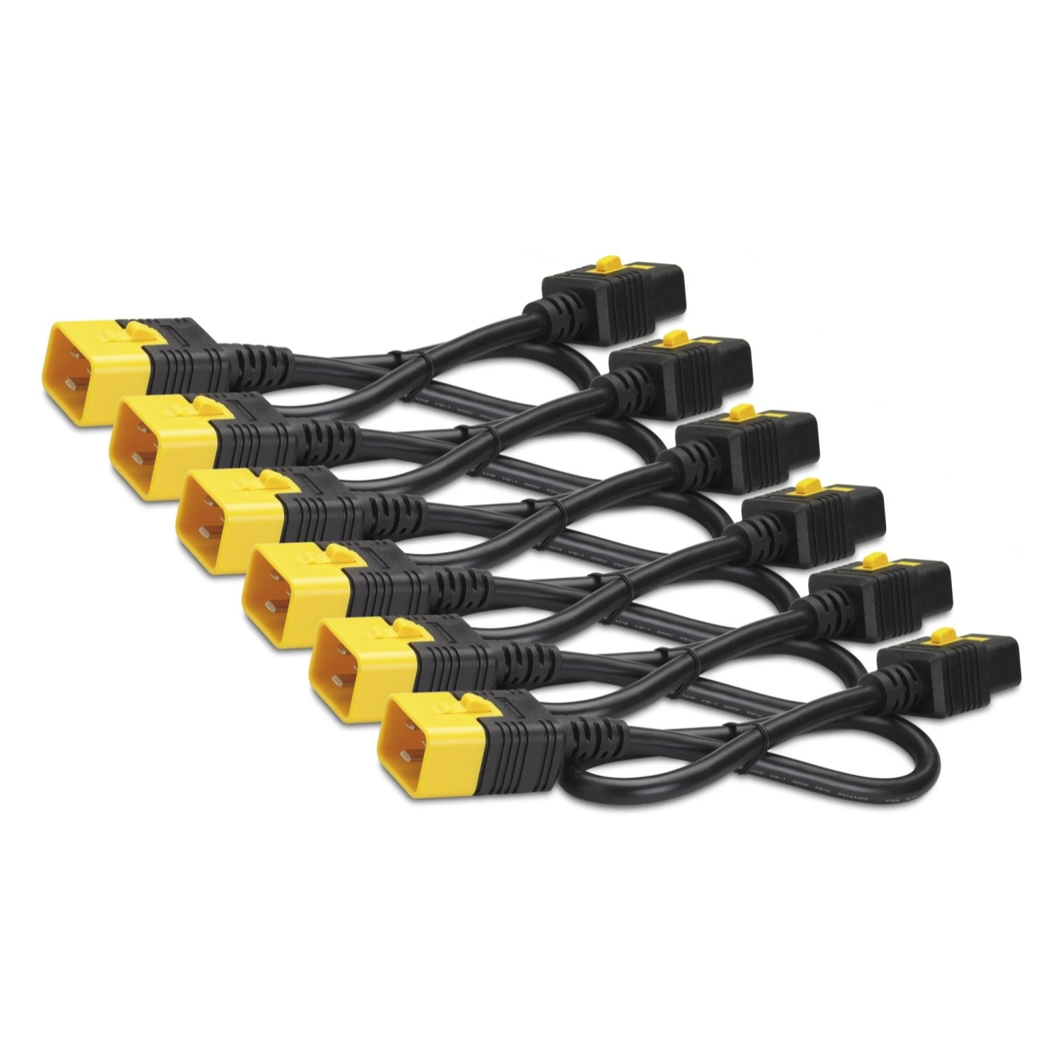 APC by Schneider Electric Power Cord Kit (6 ea), Locking, C19 to C20, 0.6m AP8712S