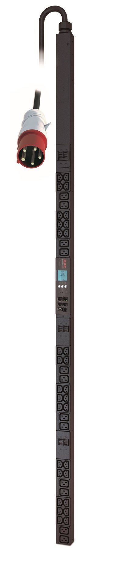 APC by Schneider Electric NetShelter Metered Rack PDU, 0U, 3PH, 22kW 230V 32A or 17.3kW 24A, x30 AP8886
