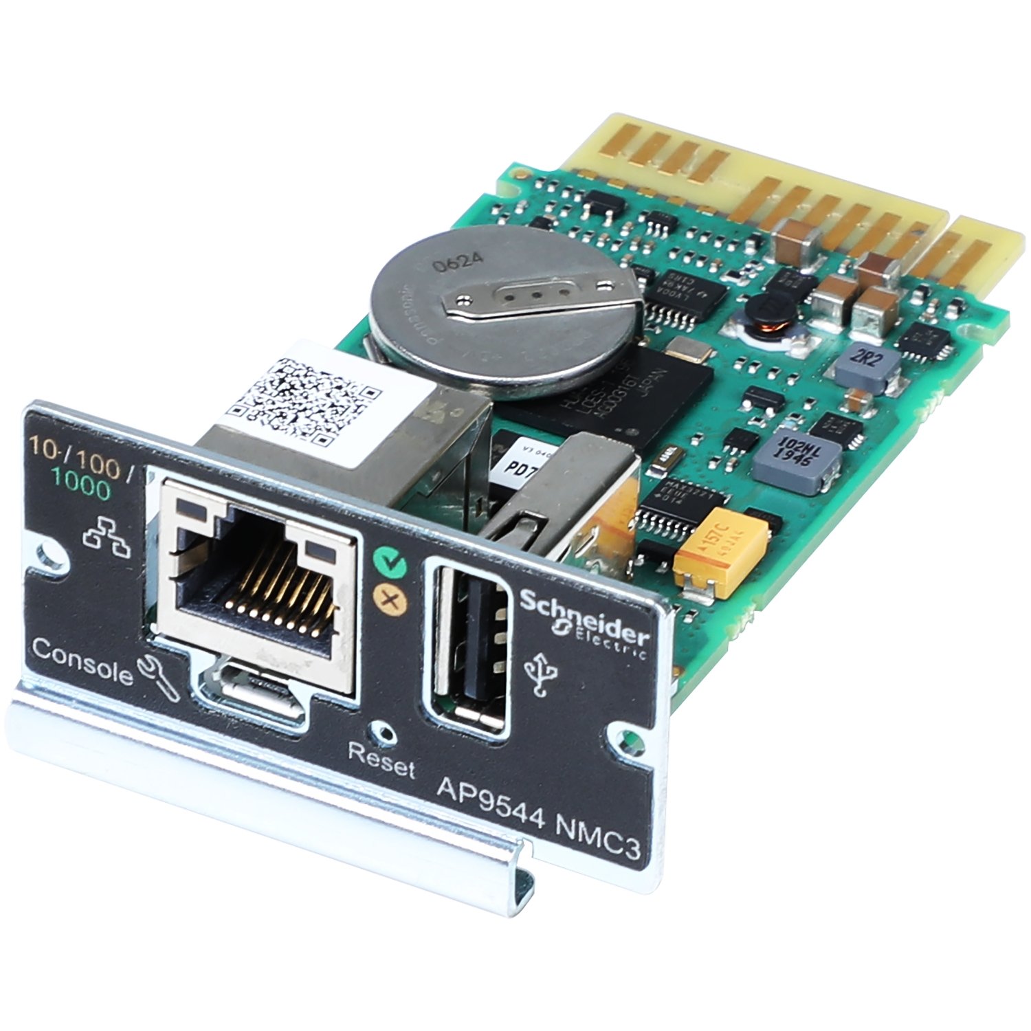 APC by Schneider Electric Network Management Card, Cards, for Easy UPS On-Line, 1-Phase, remotely AP9544