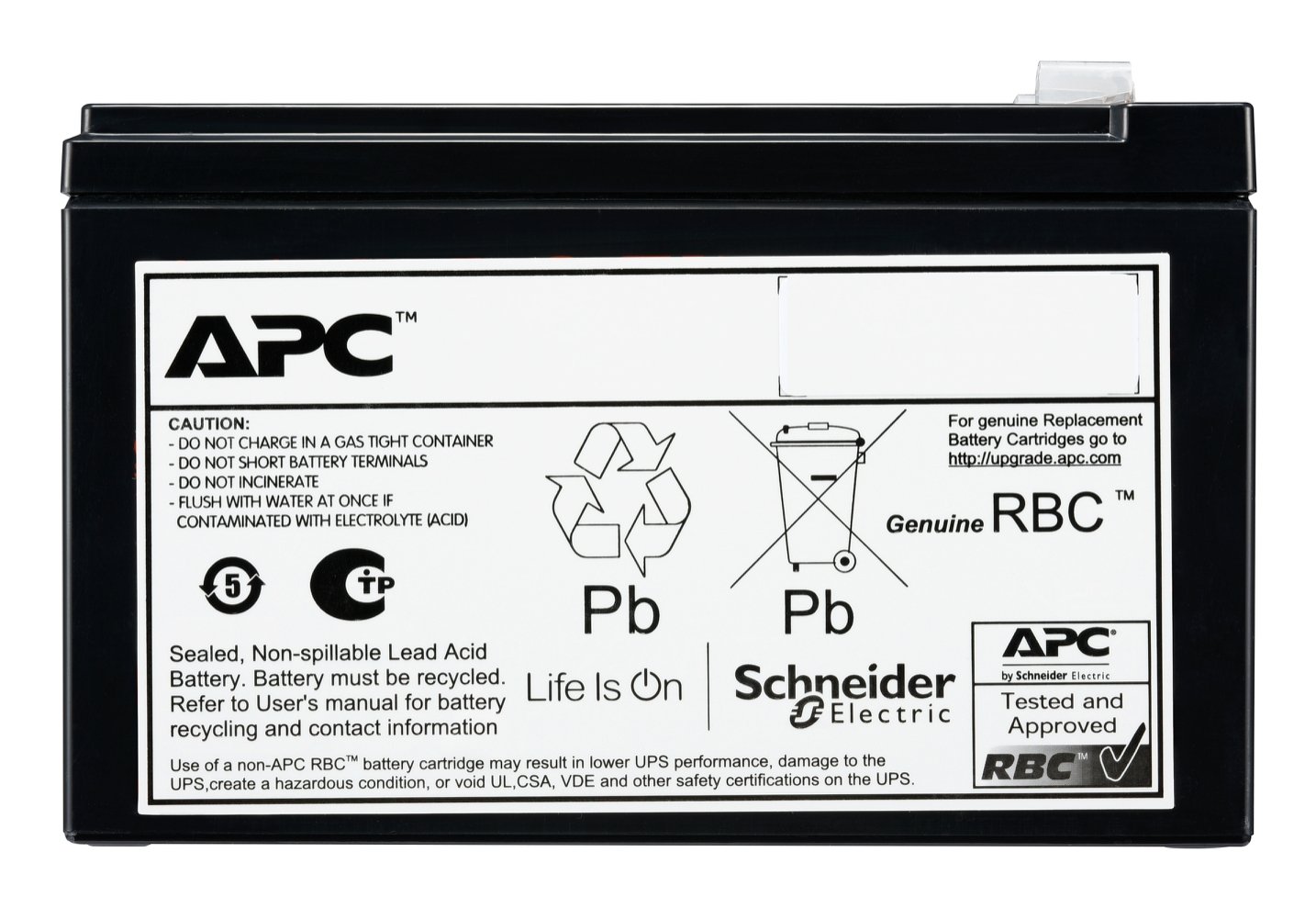 APC by Schneider Electric APCRBCV212 Replacement Battery for
