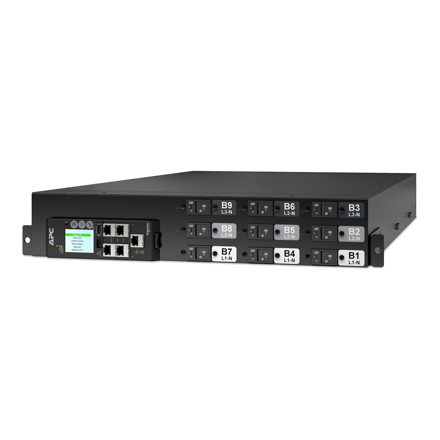 APC by Schneider Electric NetShelter Rack PDU Advanced Switched Metered, 2U, 3 Phase, 415V, 41.4kVA APDU11454SM