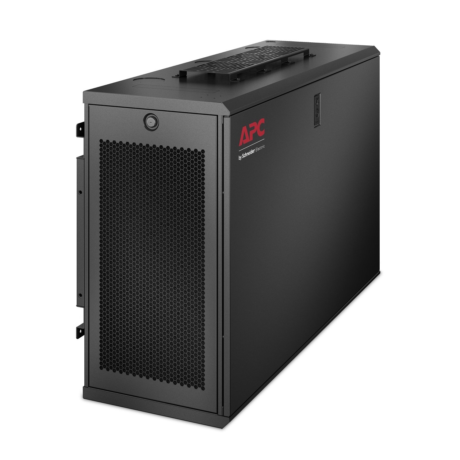 APC by Schneider Electric NetShelter 6U Low-profile Wallmount Rack Enclosure Cabinet 120V Server AR106V