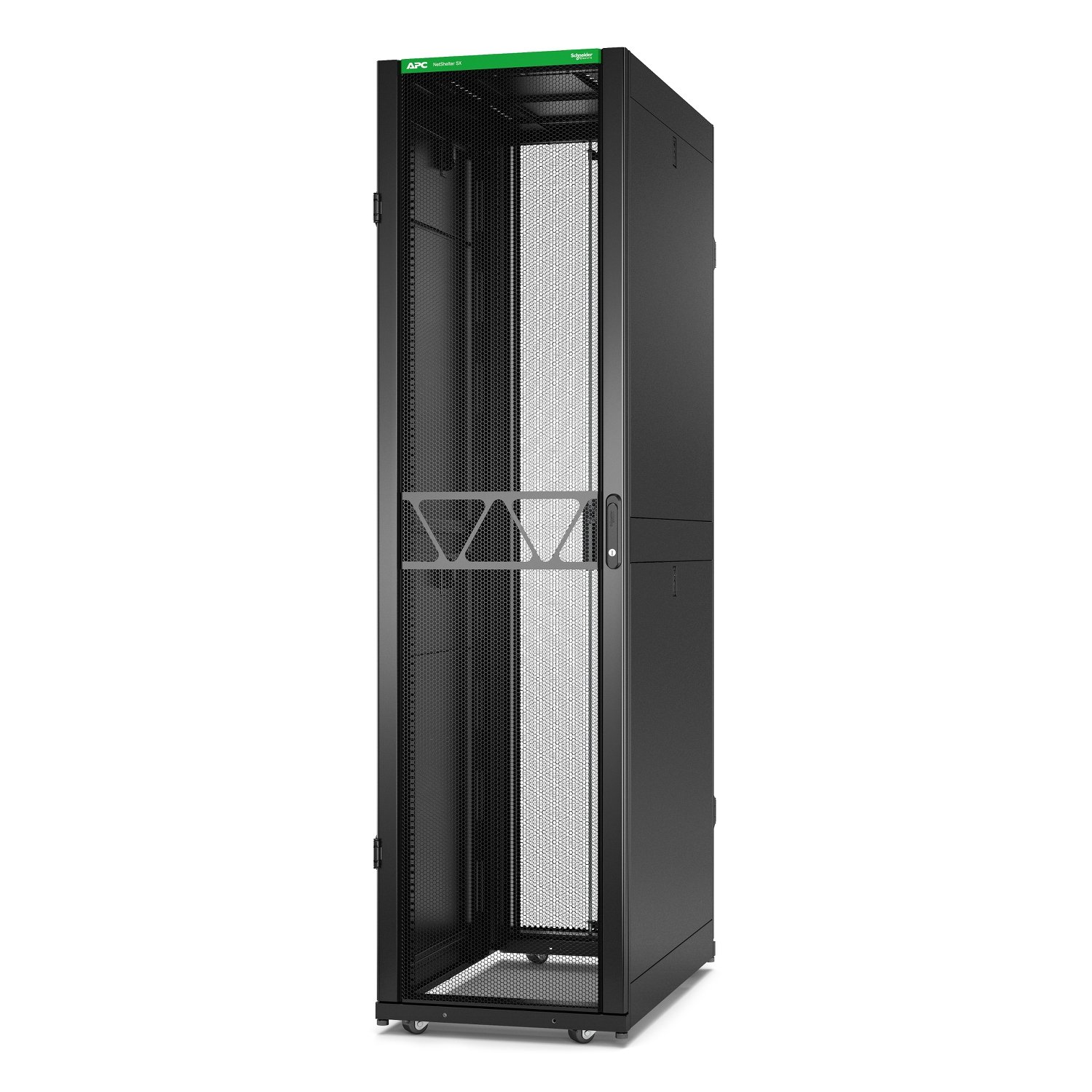 APC by Schneider Electric NetShelter SX Server Rack Gen 2, 48U, 2258H x 600W 1070D mm, with Sides, AR3107B2