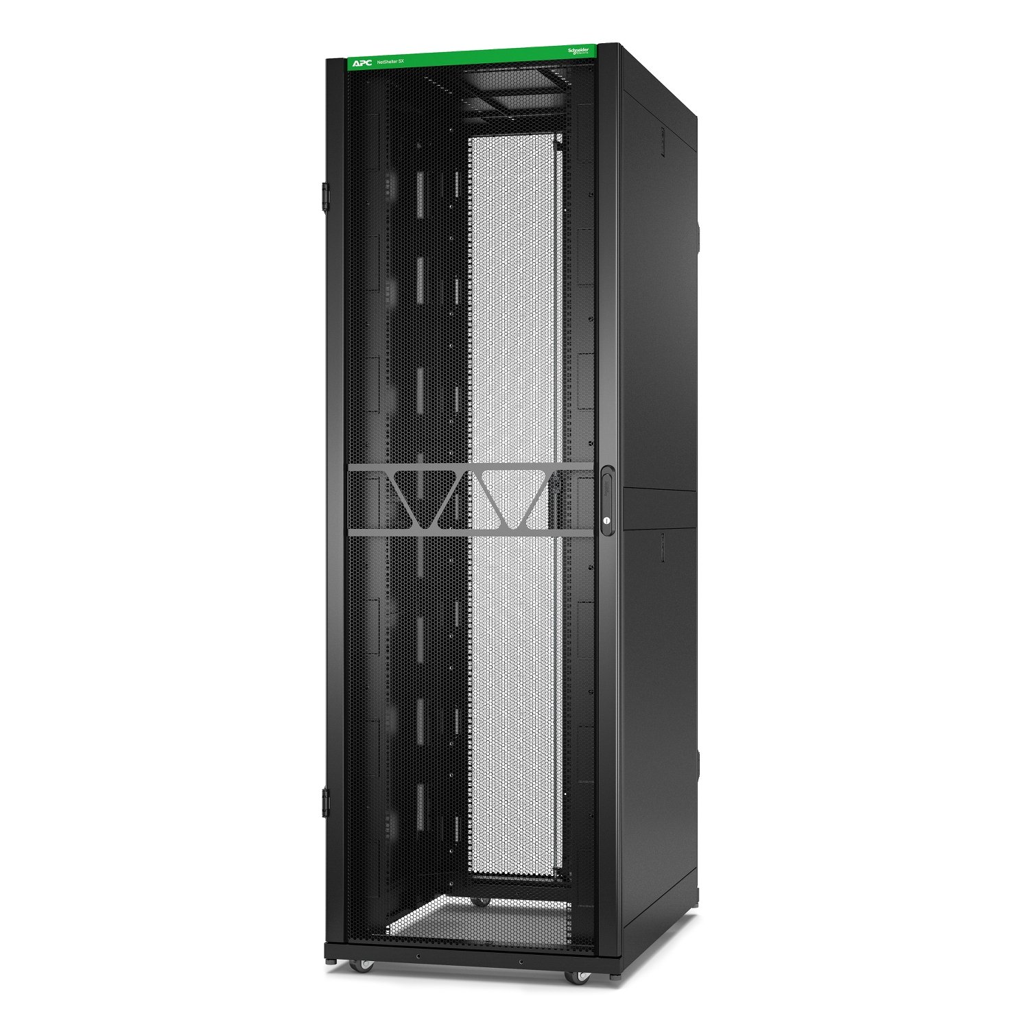 APC by Schneider Electric NetShelter SX Server Rack Gen 2, 48U, 2258H x 750W 1070D mm, with Sides, AR3157B2
