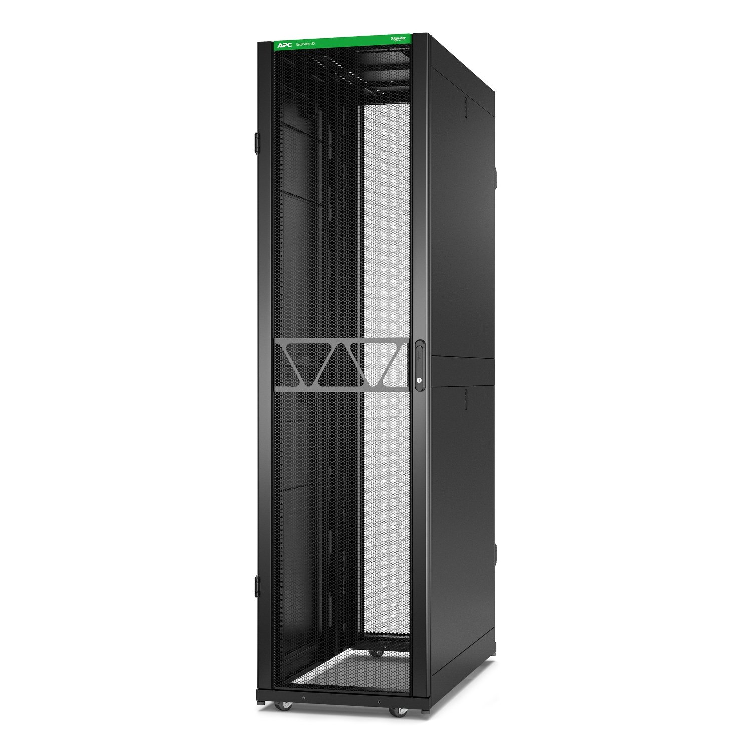 APC by Schneider Electric NetShelter SX Server Rack Gen 2, 48U, 2258H x 600W 1200D mm, with Sides, AR3307B2