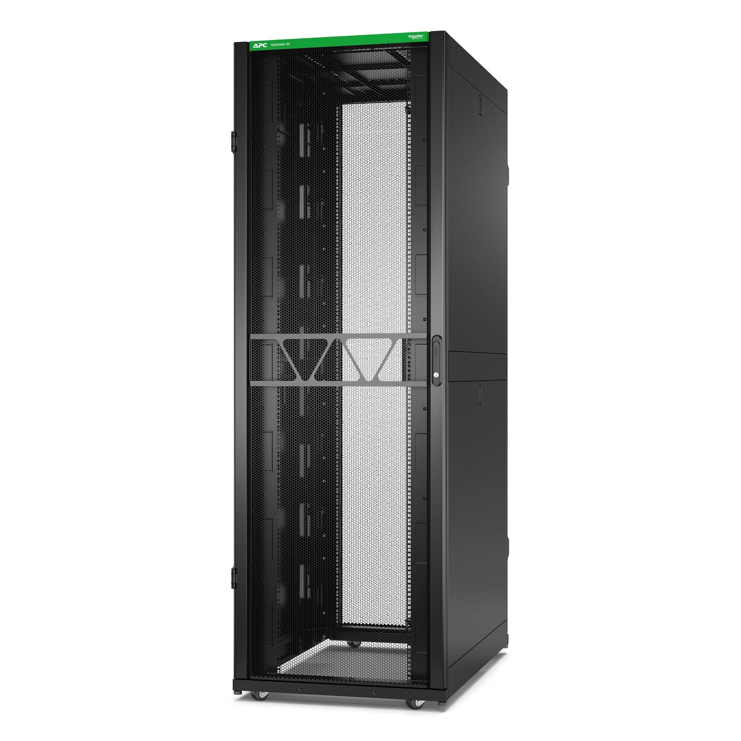 APC by Schneider Electric NetShelter SX Server Rack Gen 2, 48U, 2258H x 750W 1200D mm, with Sides, AR3357B2