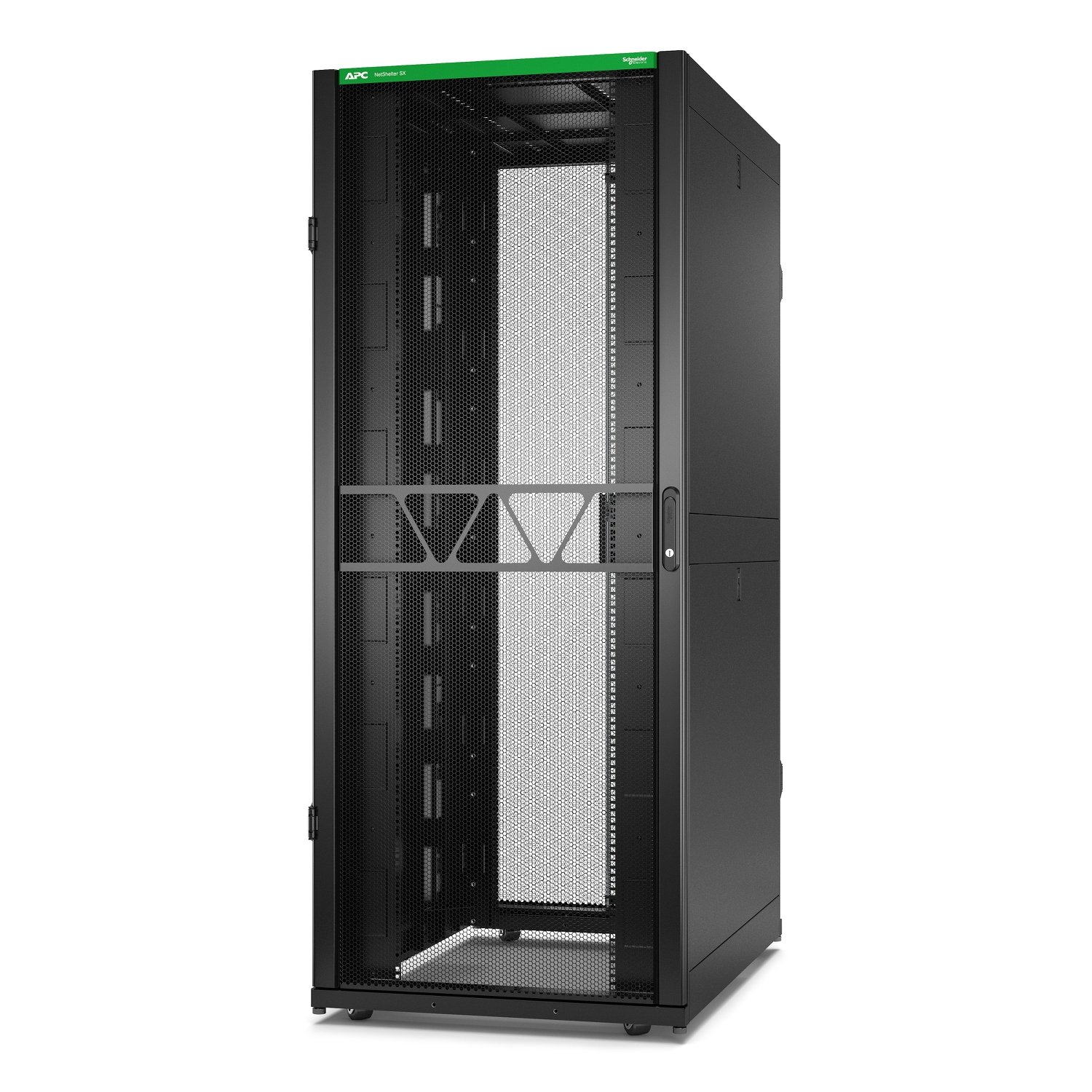 APC by Schneider Electric NetShelter SX Server Rack Gen 2, 42U, 1991H x 800W 1200D mm, with Sides, AR3380B2