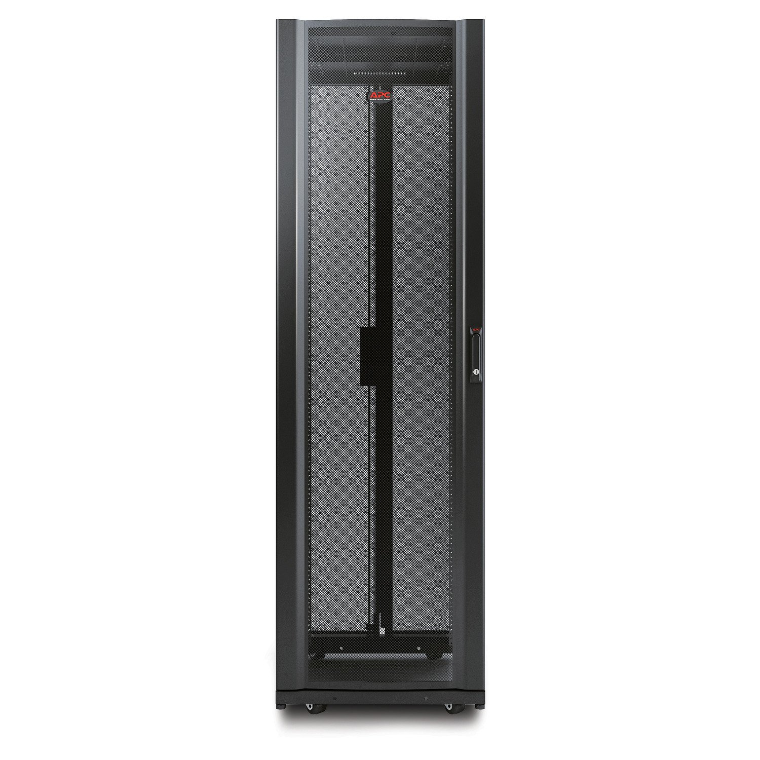 APC by Schneider Electric NetShelter AV, Server Rack Enclosure, 42U, 10-32 Threaded Rails, Black, AR3810
