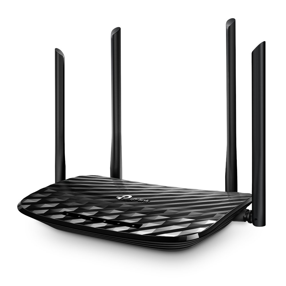 TP-Link AC1200 wireless router Gigabit Ethernet Dual-band (2.4 GHz / 5 Black ARCHER A6