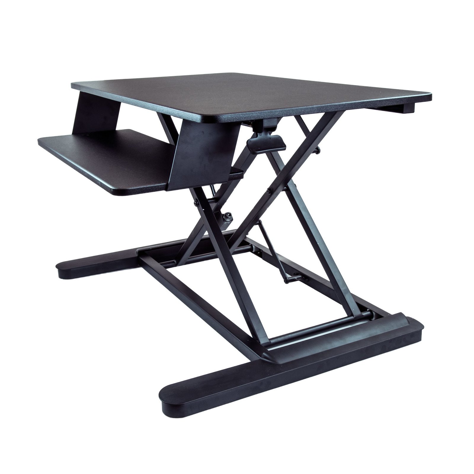 StarTech.com Sit Stand Desk Converter with Keyboard Tray - Large 35” x 21" Surface - Height ARMSTSLG