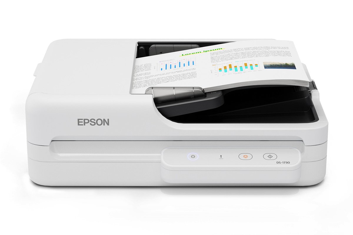 Epson DS-1730 Flatbed & ADF scanner 1200 x DPI A4 Black, White B11B273201