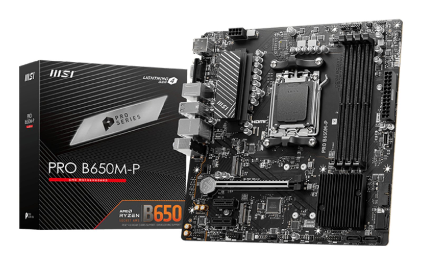 MSI PRO B650M-P motherboard AMD B650 Socket AM5 micro ATX B650MP