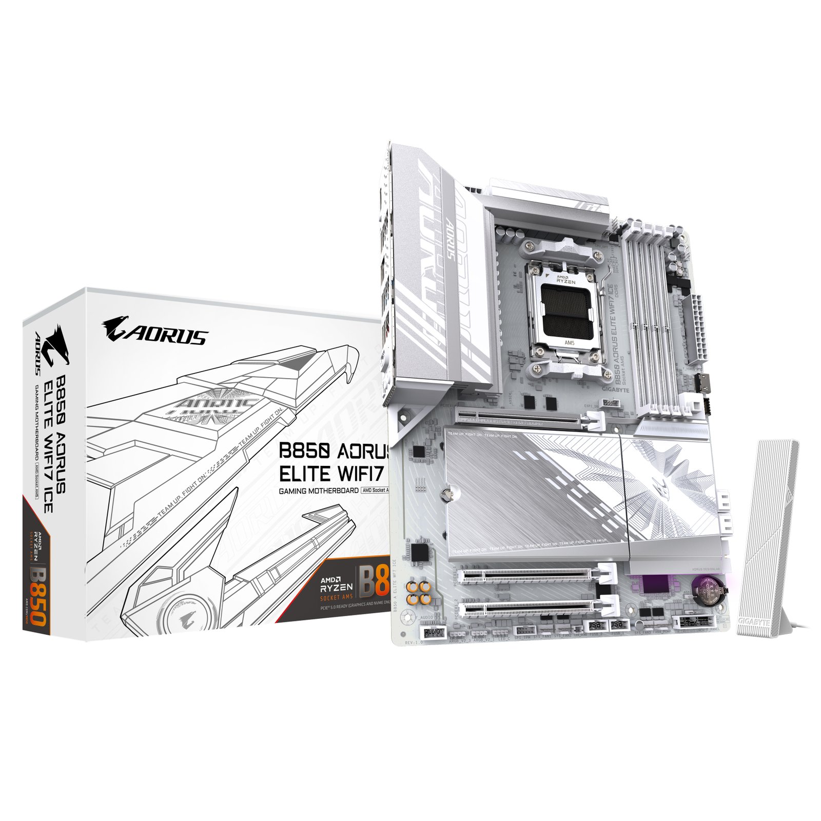 Gigabyte Technology B850 AORUS ELITE WIFI7 ICE Motherboard