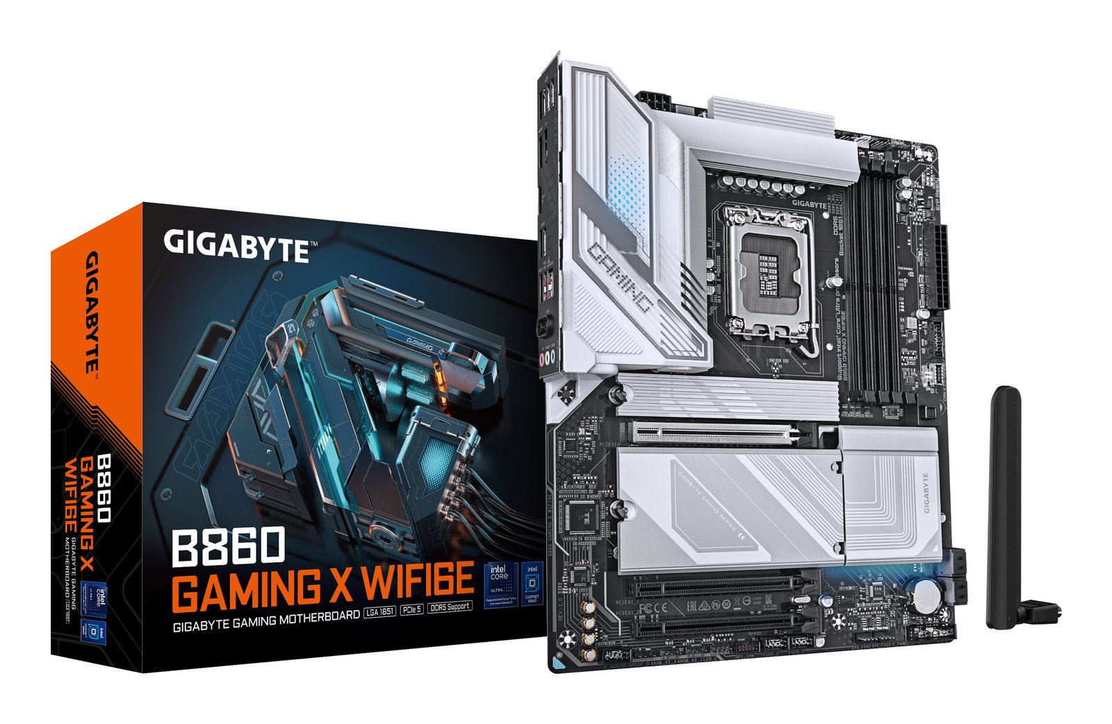 Gigabyte Technology B860 GAMING X WIFI6E Motherboard - Intel Core Ultra Series CPUs, 12+1+2+1