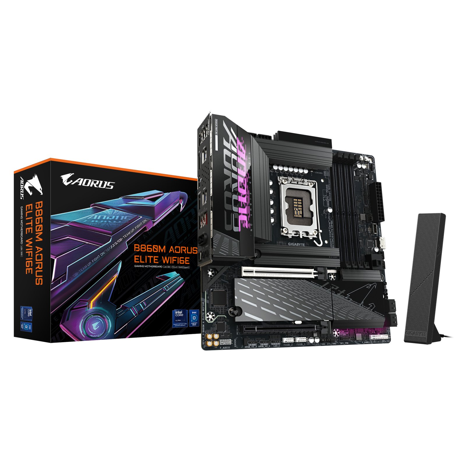 Gigabyte Technology B860M AORUS ELITE WIFI6E Motherboard - Intel Core Ultra Series CPUs, 12+1+2+1 B860M A ELITE WIFI6E