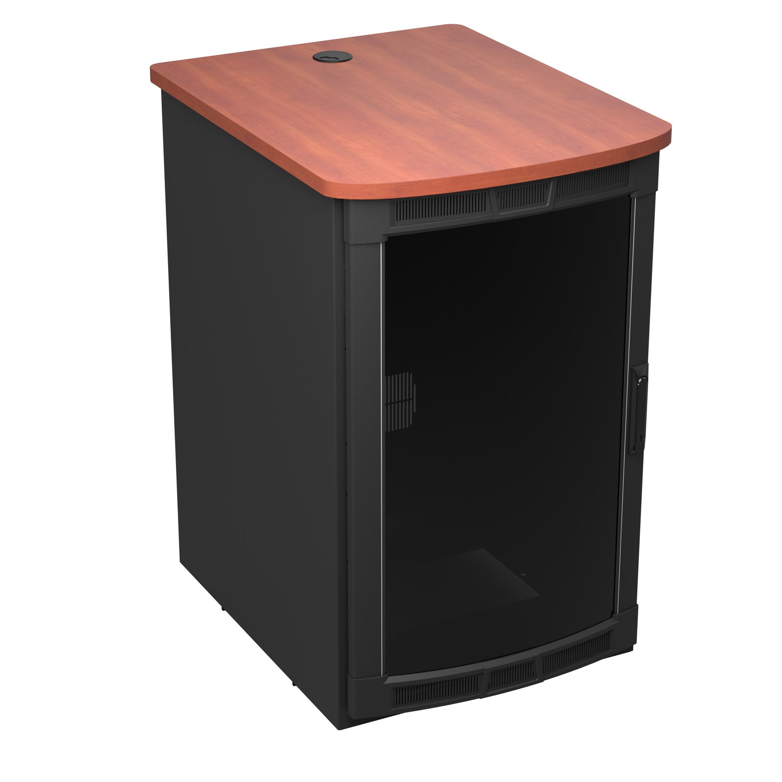 Middle Atlantic BGR-25SA27MDK-E0 Rolling Presentation Rack with Biltmore Cherry Top