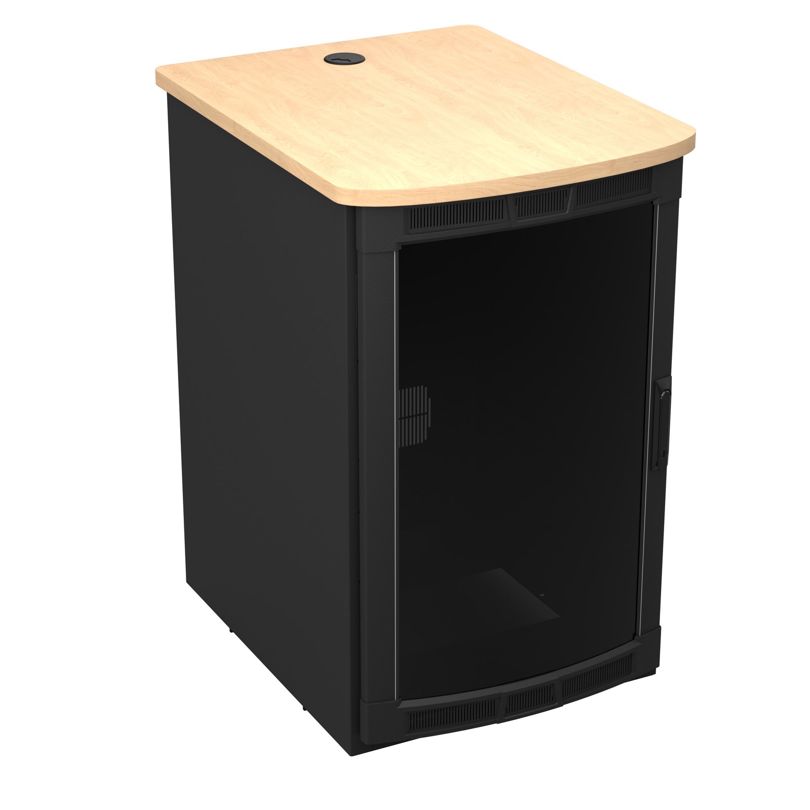 Middle Atlantic BGR-25SA32MDK-E1 Rolling Presentation Rack with Kensington Maple Top