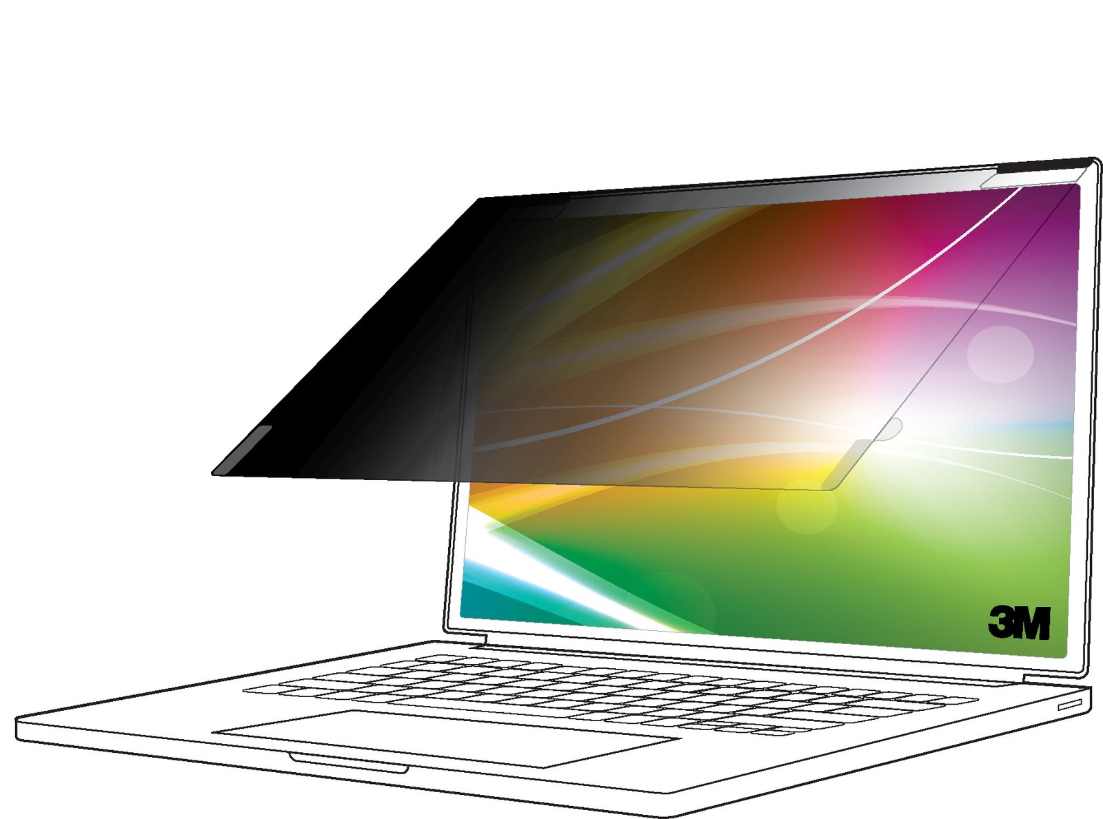 3M Company Bright Screen Privacy Filter for Dell™ XPS™ 16, 16:10, BPNDE007