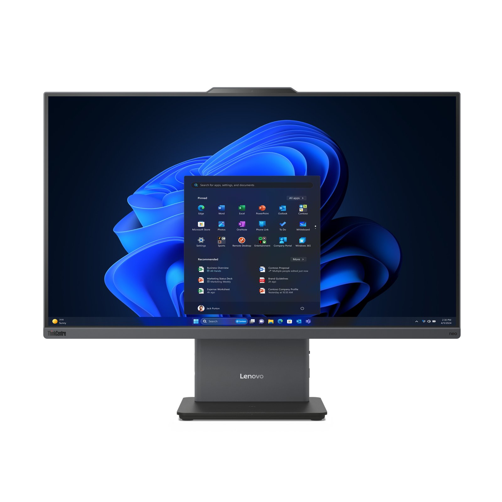 Lenovo ThinkCentre neo 55a 24 Gen 6 60.5 cm (23.8") 1920 x 1080 pixels All-in-One PC 16 GB 13FA001SUS